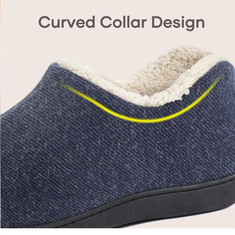 Ultra ideas -House Slippers with Memory Foam and Anti-Skid Rubber Sole - Picture 9 of 16